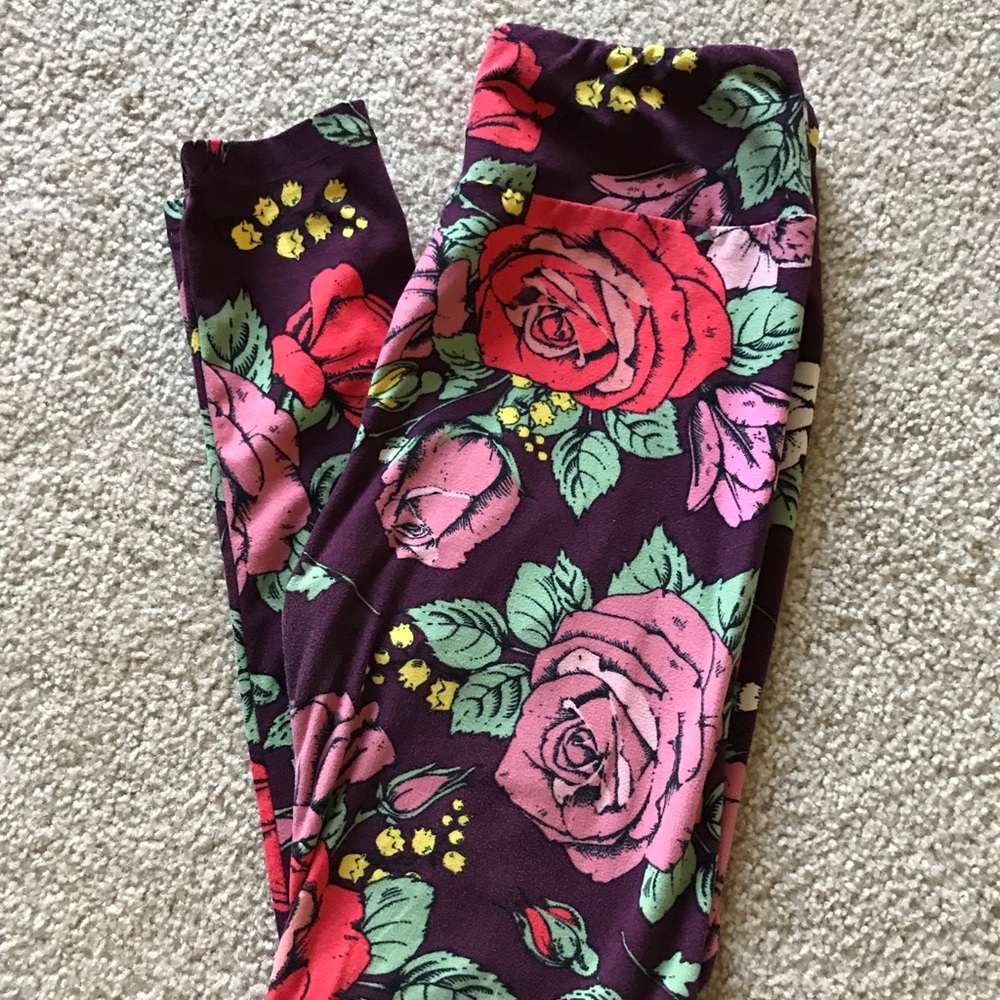 Lularoe OS Floral leggings